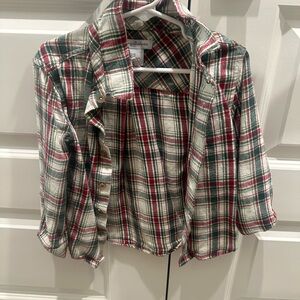 Tommy Bahama Green and Red Button Down Shirt Casual Cotton